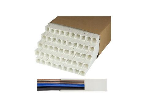 Listwa elektroinstalacyjna kanał kablowy STANDARD BKK 25x25mm korytko z pokrywą KARTON=100m (50szt)