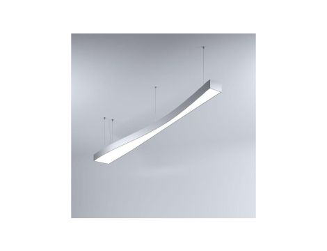 Oprawa MI-WAVE-03, zwieszana, bez LED i zasilacza, IP20, srebrny anodowany KLUŚ