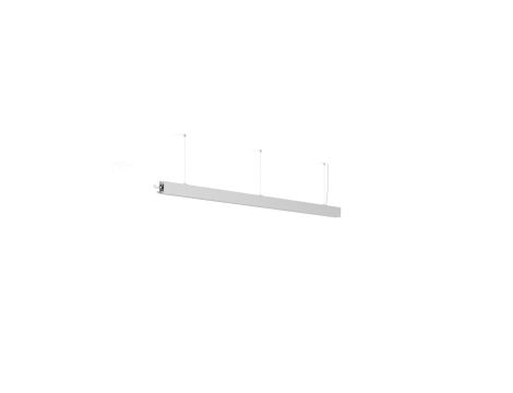 Oprawa Serpent L=2m, ZW, down or upidown, klosz Mleczny, bez LED, srebrny anodowany KLUŚ