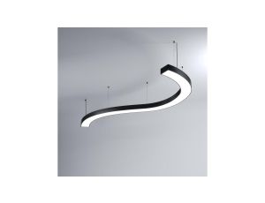 Oprawa MI-SNAKE-04, zwieszana, bez LED i zasilacza, IP20, czarny anodowany KLUŚ
