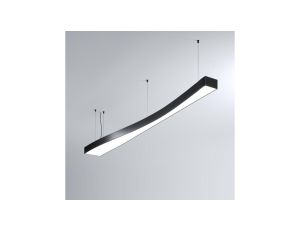 Oprawa MI-WAVE-03, zwieszana, bez LED i zasilacza, IP20, czarny anodowany KLUŚ