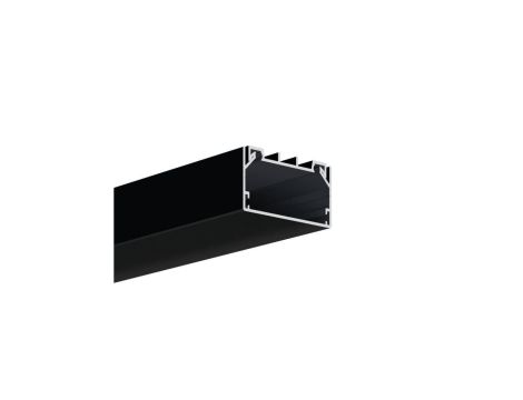 Profil Led BOX-M 1m czarny anodowany KLUŚ (bez osłony)