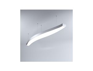Oprawa MI-WAVE-02, zwieszana, bez LED i zasilacza, IP20, srebrny anodowany KLUŚ