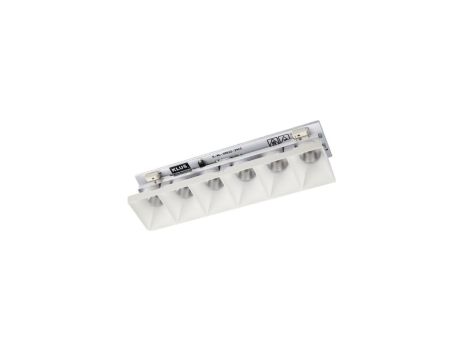 Optyka DOT-22 6xLED, CV 24VDC, 6,2W, 3000K, 34deg, biały lakier mat KLUŚ