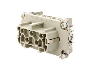 Złącze HDC wkładka stykowa żeńskie 16A 500V -PIN 10 10+PE C14610B0100021