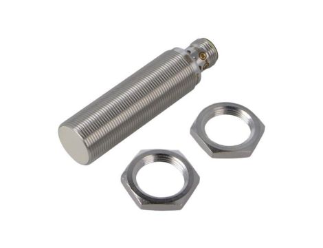 Czujnik Indukcyjny Obudowa: M18 Zasięg: 8mm Wyjście: 1xPNP(NO) Złącze: M12 Zasilanie: 10-60VDC IP67 Do maszyn mobilnych (E1) IGM