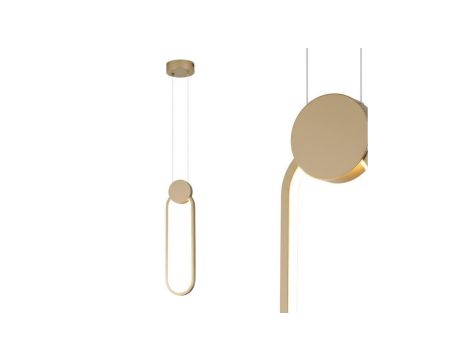 Lampa wisząca LED,lampa sufitowa 12W, 700lm, 4000K, IP20, różowe złoto, ALWAYS HOROZ