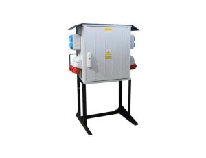Rozdzielnica budowlana na stojaku IP 54 ERB160A3 17459 160A 6xGS 250V 2xCEE 16A 5P 4xCEE 32A 5P wyłącznik główny