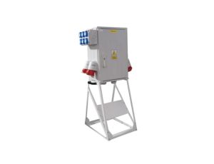 Rozdzielnica budowlana na stojaku IP 54 ERB150A1 17461 160A 6xGS 250V 4xCEE 32A 5P wyłącznik główny