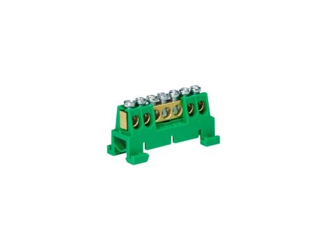 Zacisk listwa zaciskowa 7-torowa zielona 8054