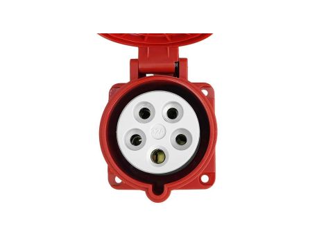 Gniazdo tablicowe proste CEE 400V 32A/5P 75x75 mm VDE TP Electric 8866