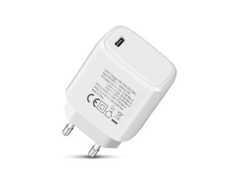 Szybka Ładowarka Sieciowa USB-C 20W GaN Techly Power Delivery 3.0 Typ-C IPW-USB-20WCG