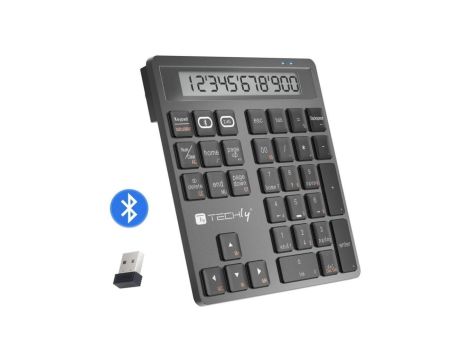 Bezprzewodowa Klawiatura Numeryczna Kaypad Kalkulator Techly BT 5.0 RF USB IDATA KB-1005CAL