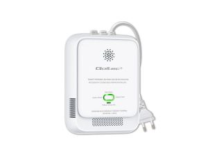 Qoltec Certyfikowany Czujnik wycieku gazu Propan-Butan detektor LPG alarm 85dB LED