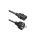 Qoltec Kabel zasilający SCHUKO CEE 7/7 (E/F) IEC C13 3x1.00mm Czysta miedź Cu 3m