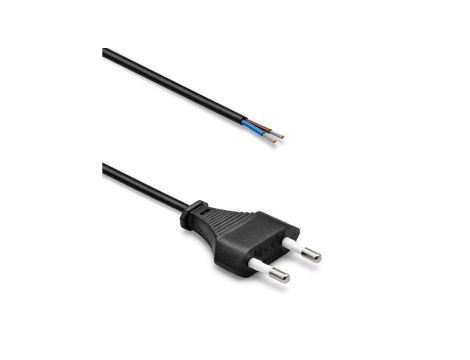 Qoltec Przewód zasilający CEE 7/16 (C) 2x0.50 mm miedź Cu odizolowany lutowany 1.8m