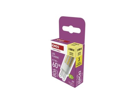 Żarówka LED Classic JC / G9 / 4,9W (60 W) / 806 lm / Ciepła biel ZQ9C42