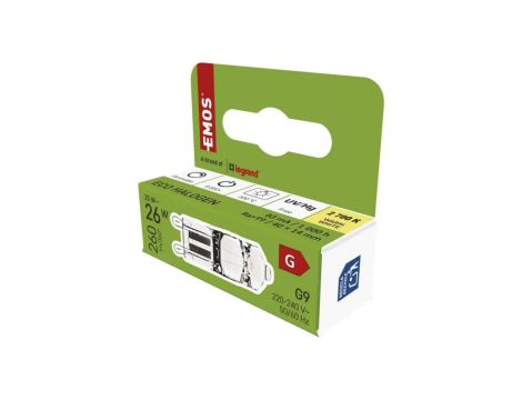 Żarówka halogenowa JC 25W G9 ciepła biel ZE0304