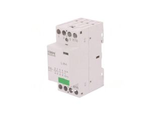 Stycznik 4-biegunowy instalacyjny 25A 24VAC,24VDC NO x4 IKD 30.046.031