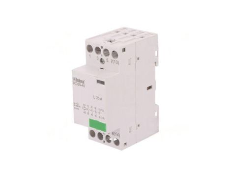 Stycznik 4-biegunowy instalacyjny 25A 24VAC,24VDC NO x4 IKD 30.046.031