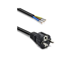 Qoltec Kabel zasilający SCHUKO CEE 7/7 (E/F) miedź Cu odizolowany lutowany 3x1.50 mm 3m