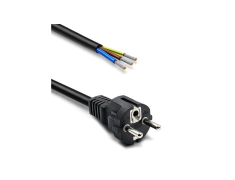 Qoltec Kabel zasilający SCHUKO CEE 7/7 (E/F) miedź Cu odizolowany lutowany 3x1.50 mm 3m