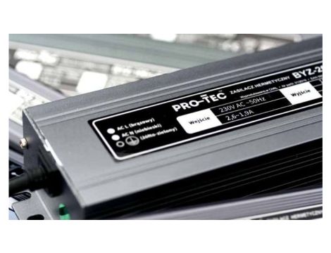 Zasilacz stabilizowany, hermetyczny do pasków LED IP 67, 12V DC, 200W BYZ-200-LED 5210200