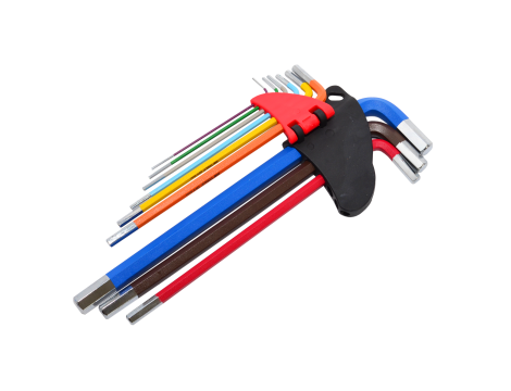 AWTOOLS KLUCZE IMBUSOWE HEX/ 1,5-10,0mm/ 9szt. KOLOR  BLACK LINE - 2