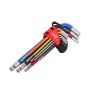 AWTOOLS KLUCZE IMBUSOWE HEX/ 1,5-10,0mm/ 9szt. KOLOR KULA BLACK LINE - 2