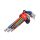 AWTOOLS KLUCZE IMBUSOWE HEX/ 1,5-10,0mm/ 9szt. KOLOR KULA BLACK LINE