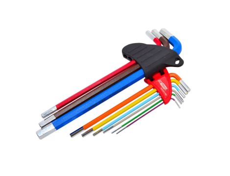 AWTOOLS KLUCZE IMBUSOWE HEX/ 1,5-10,0mm/9szt. KOLOR DŁUGIE BLACK LINE - 2
