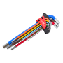 AWTOOLS KLUCZE IMBUSOWE HEX/ 1,5-10,0mm/9szt. KOLOR DŁUGIE BLACK LINE - 2