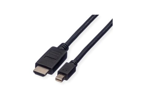 Kabel ROLINE Mini DisplayPort, Mini DP - HDMI, M/M, skręcany, 4,5 m