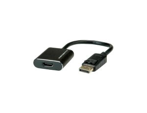 Adapter ROLINE DisplayPort/HDMI, v1.4, HDR 10, DP męski - HDMI żeński, aktywny