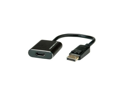 Adapter ROLINE DisplayPort/HDMI, v1.4, HDR 10, DP męski - HDMI żeński, aktywny