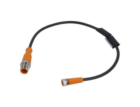 Przewód Adapter (przedłużacz) Złącze A: M12 Wtyk (prosty, 3-PIN) Złącze B: M8 Gniazdo (proste, 3-PIN) 0,3 m IP65/IP67/IP68/IP69K
