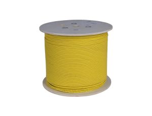 Kabel sieciowy U/UTP kat.6 skrętka 4x2x0,57mm wewnętrzny B2ca bezhalogenowy LSOH żółty Molex /500m/