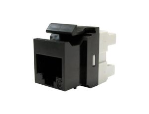 Moduł keystone RJ45 UTP kat.5e nieekranowany czarny Molex
