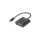 Adapter USB 3.1 typ-C - VGA (wtyk / gniazdo) czarny 15cm LANBERG