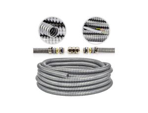 Peszel ochronny metalowy Anaconda Multiflex roz.16 bezhalogenowy samogasnący rura karbowana elastyczna FCCN 1250N UV IP40 10m