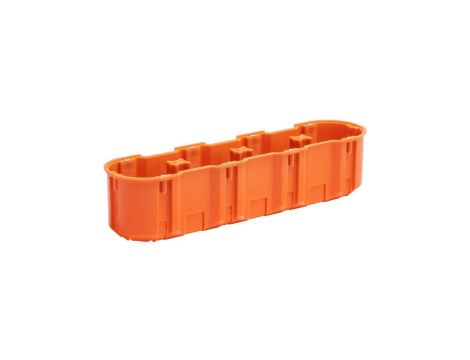 Puszka instalacyjna podtynkowa poczwórna do nidy 4x fi:60x61mm głęboka z wkrętami M4x60DF SIMET