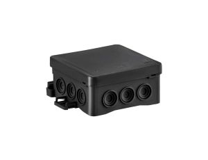 Puszka instalacyjna natynkowa typu NS6 85x85x40mm czarna IP54 FastboxiHook SIMET