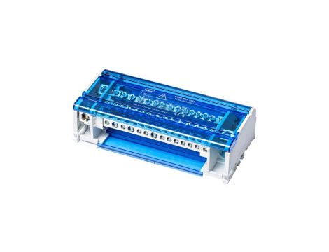 Blok rozdzielczy modułowy ShNK Listwa łączeniowa 4x15 125A na szynę DIN TH35 15x (1x 35mm2 + 3x 25mm2 + 11x 6mm2+) SIMET