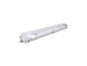 Oprawa sufitowa hermetyczna 60cm, pusta na 2x T8 LED, G13, AC230V, IP65, ABS/PS, szara EMPTY BEMKO