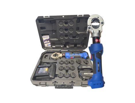 Praska akumulatorowa z matrycami 6-300 EK300S 6-300 mm2 / Zaciskarka 6-10-16-25-35-50-70-95-120-150-185-240 mm2 / ZESTAW 6-300