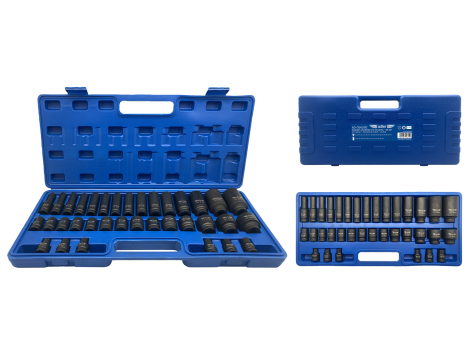 ADLER NASADKI UDAROWE K-D 35szt.1/2" 12-KĄT. KRÓTKIE/DŁUGIE AD-35KD/12 PLASTIKOWA WAL.