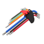 AWTOOLS KLUCZE IMBUSOWE TORX/ T10-T50/ 9szt. KOLOR BARDZO DŁUGIE - 3
