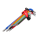 AWTOOLS KLUCZE IMBUSOWE TORX/ T10-T50/ 9szt. KOLOR BARDZO DŁUGIE