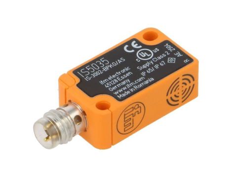 Czujnik Indukcyjny Obudowa: Prostopadłościan (80x40x26mm) Zasięg: 15mm Wyjście: 1xPNP(NO) Przewód 2m Zasilanie: 10-30VDC IP67 IS