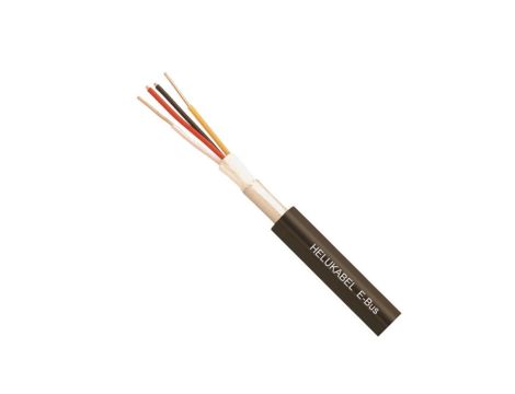 Kabel transmisyjny ziemny E-BUS 2x2x0,8mm do magistrali instalacyjnej EIB KNX czarny 150V ekranowany bezhalogen Helukabel /500m/